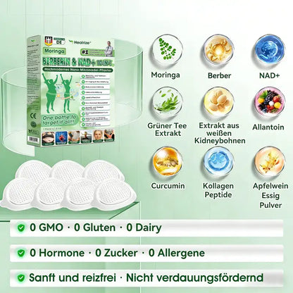 𝐇𝐞𝐚𝐥𝐫𝐢𝐳𝐞® 𝐎𝐟𝐟𝐢𝐳𝐢𝐞𝐥𝐥 | 💎 Dkronadel Rie Nano-Mievolution: 10-in-1 Stoffwechsel-Pflaster mit Berberin & NAD+ – Wissenschaftliche Ergebnisse statt Diät-Stress