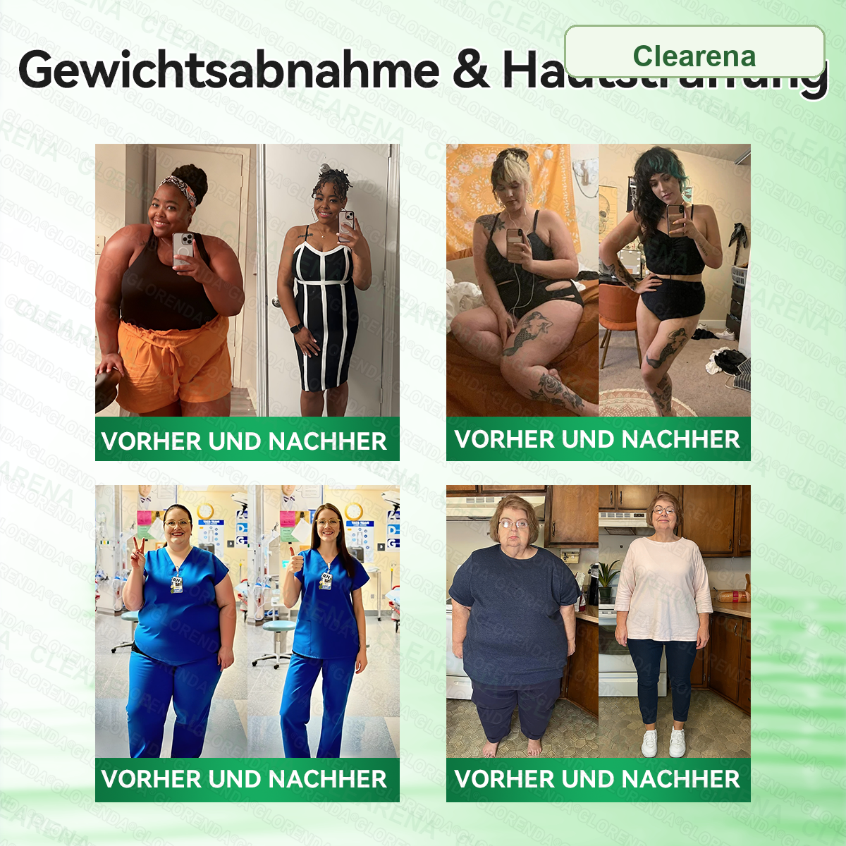 Clearena Vorher und Nachher