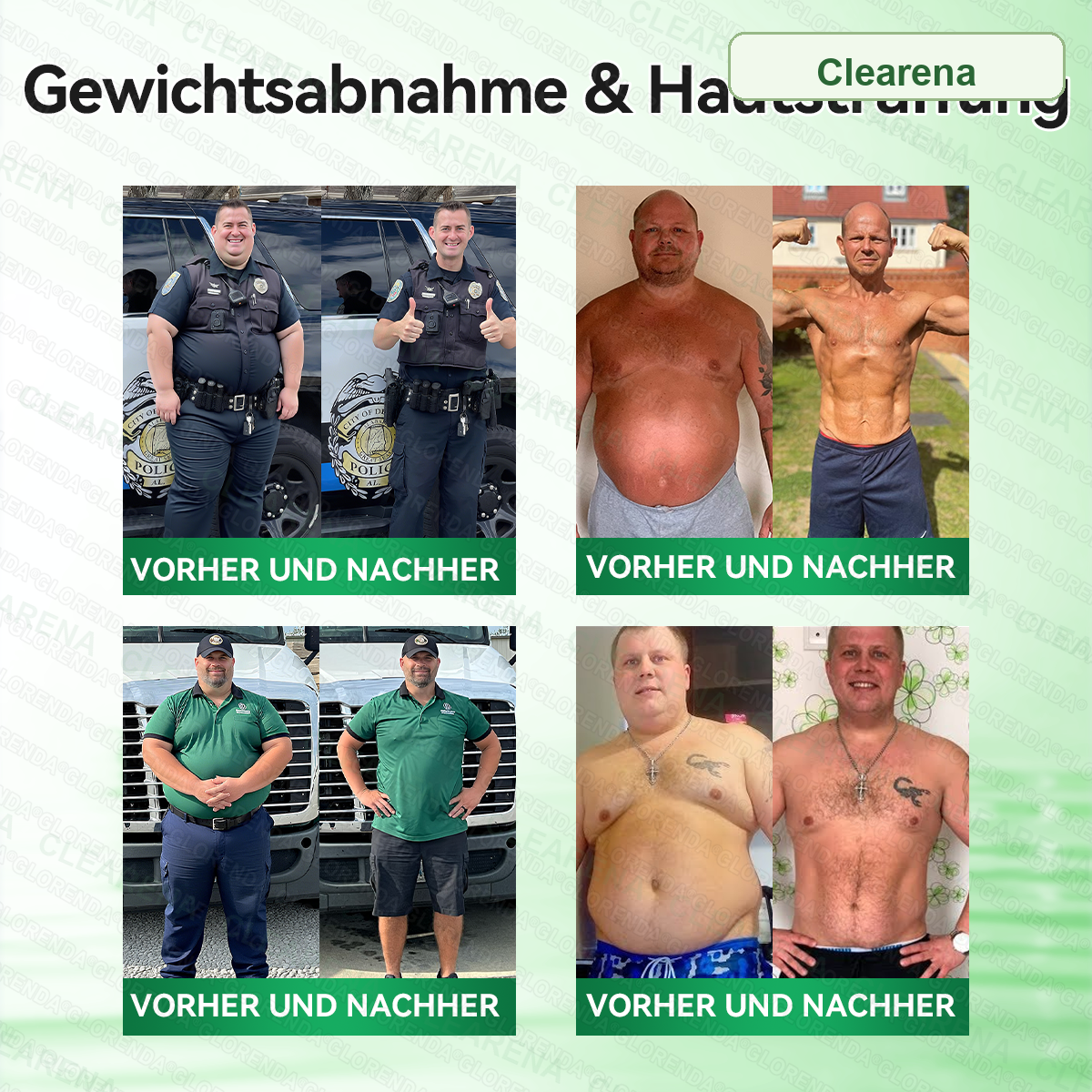 Clearena Vorher und Nachher Frauen